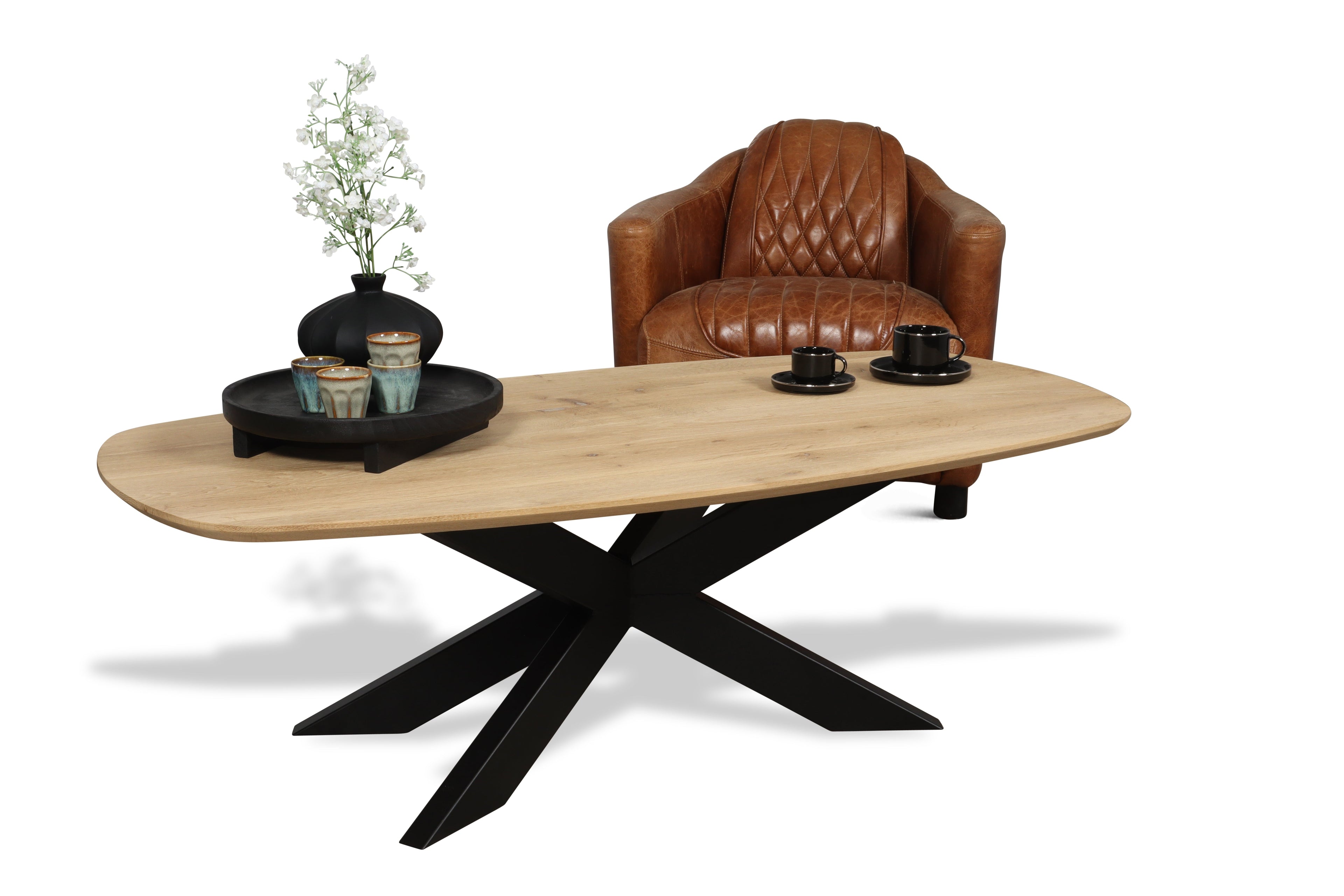 Eiken salontafel Arvid