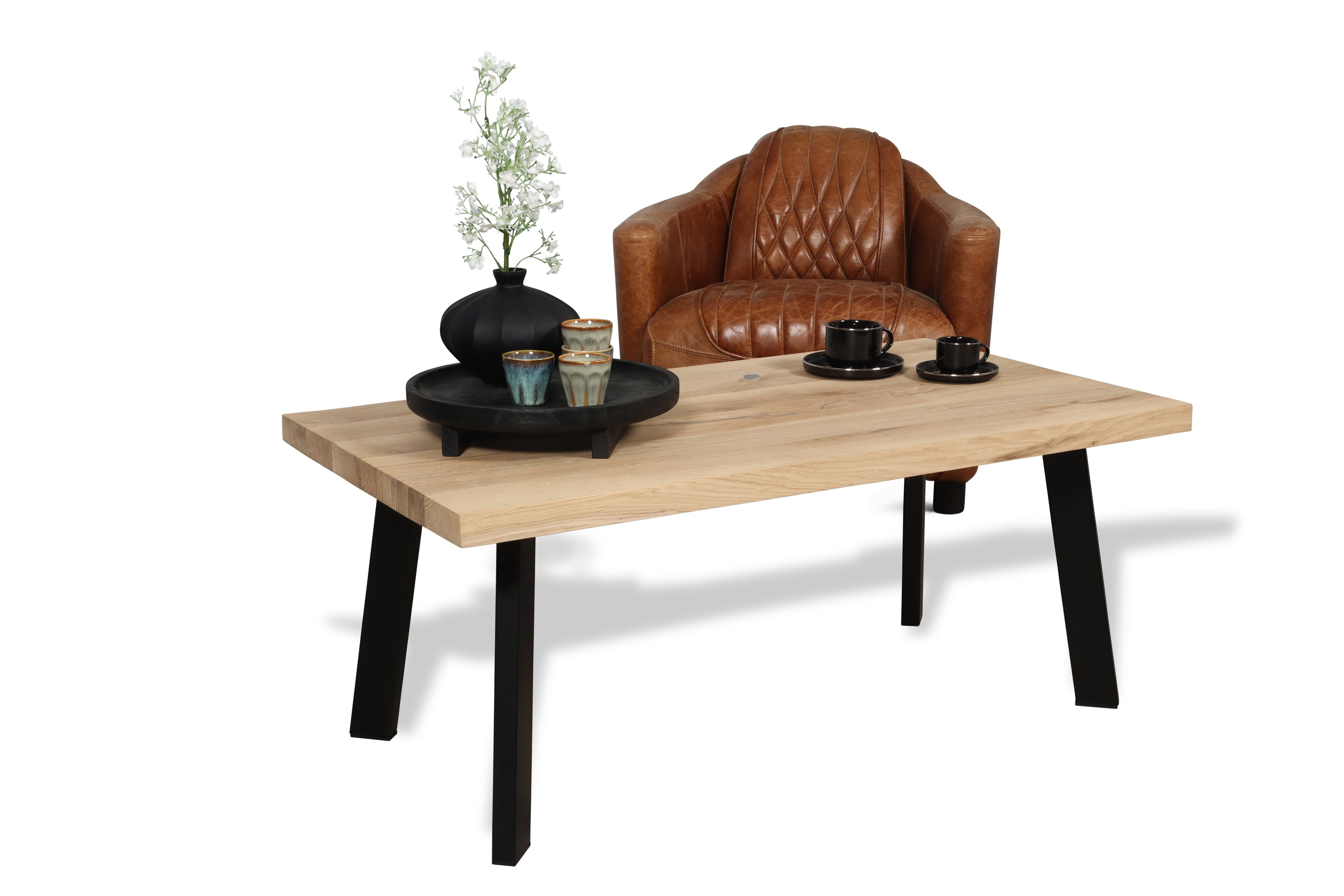 Eiken salontafel Dua