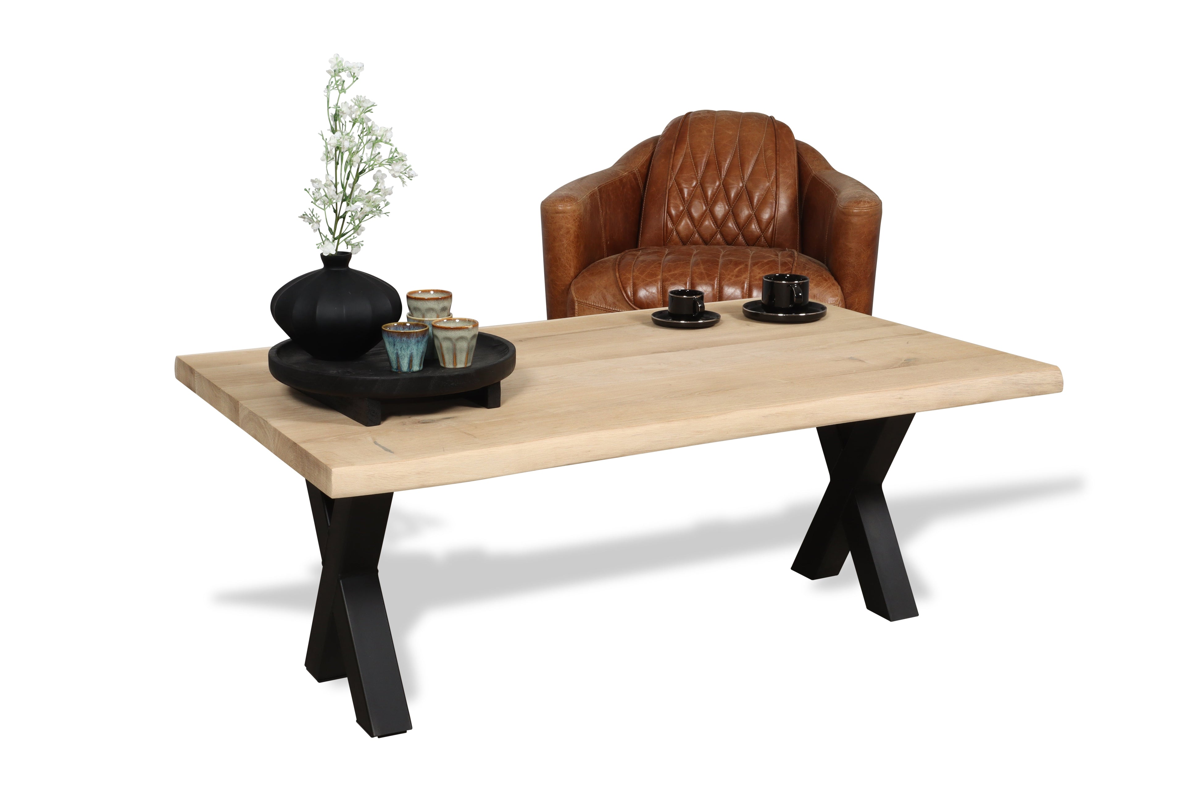 Eiken salontafel Embla
