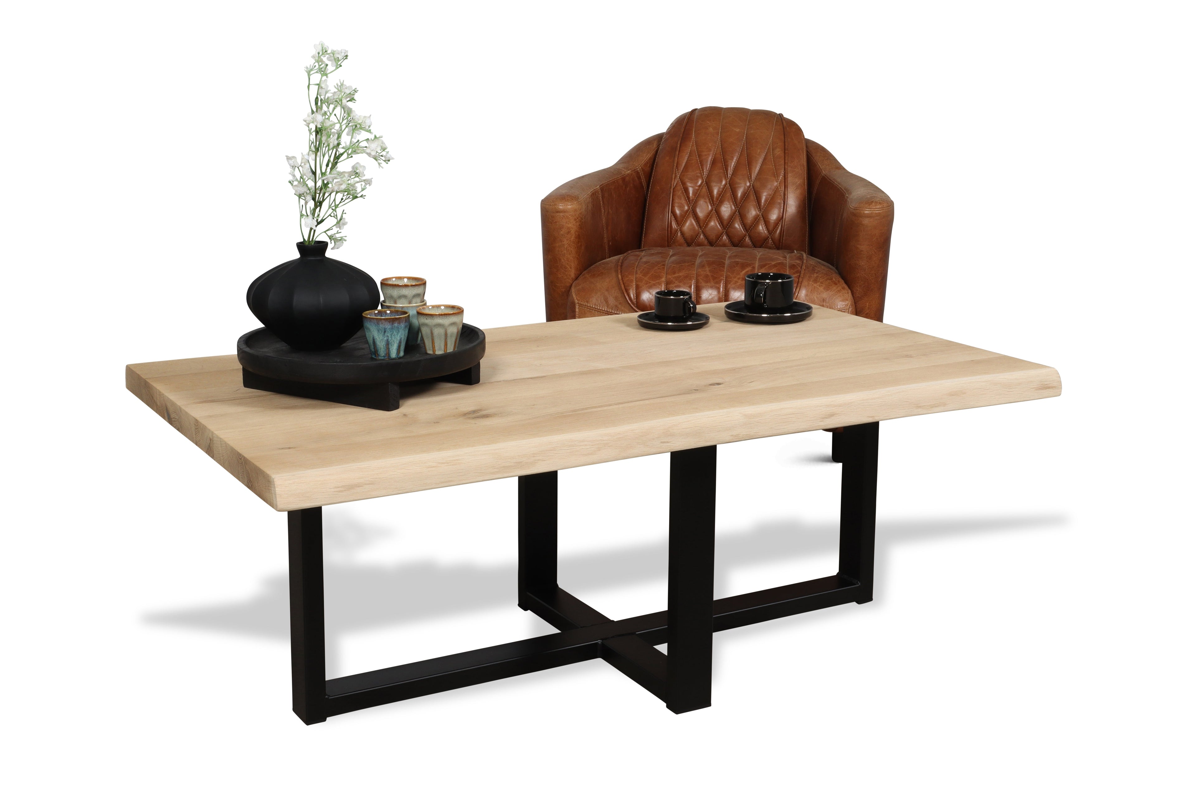 Eiken salontafel Frej