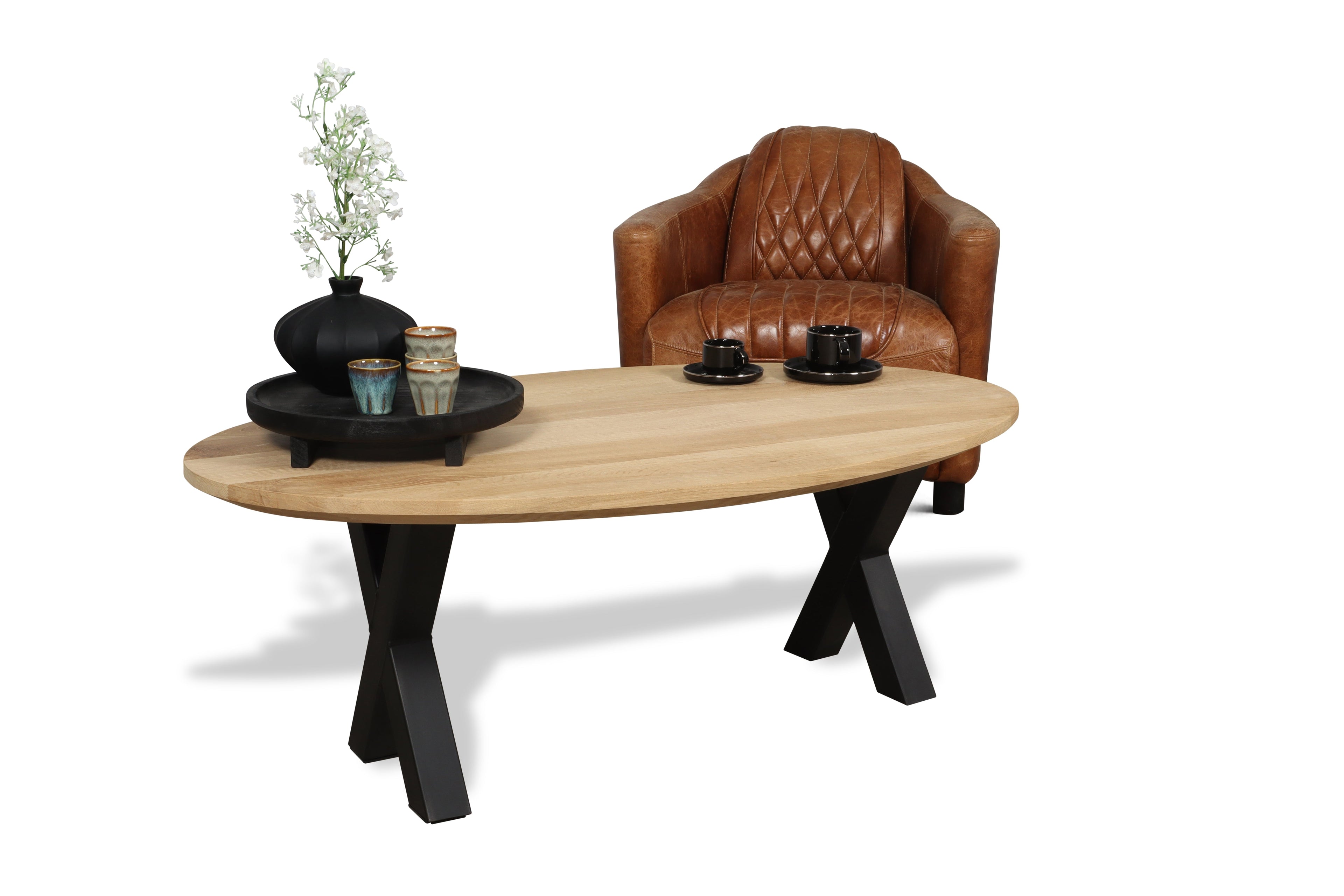 Eiken salontafel Lenni