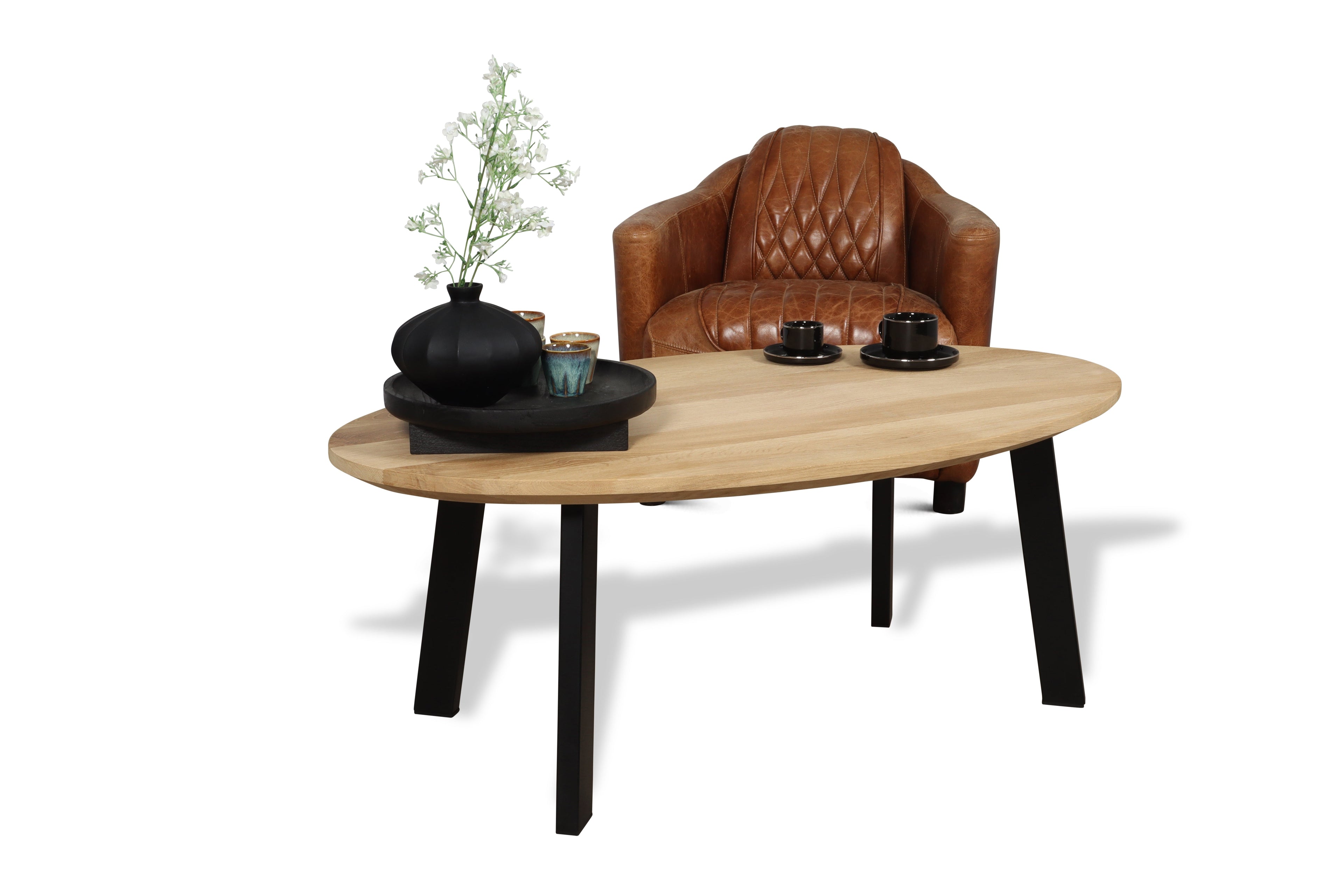 Eiken salontafel Ove