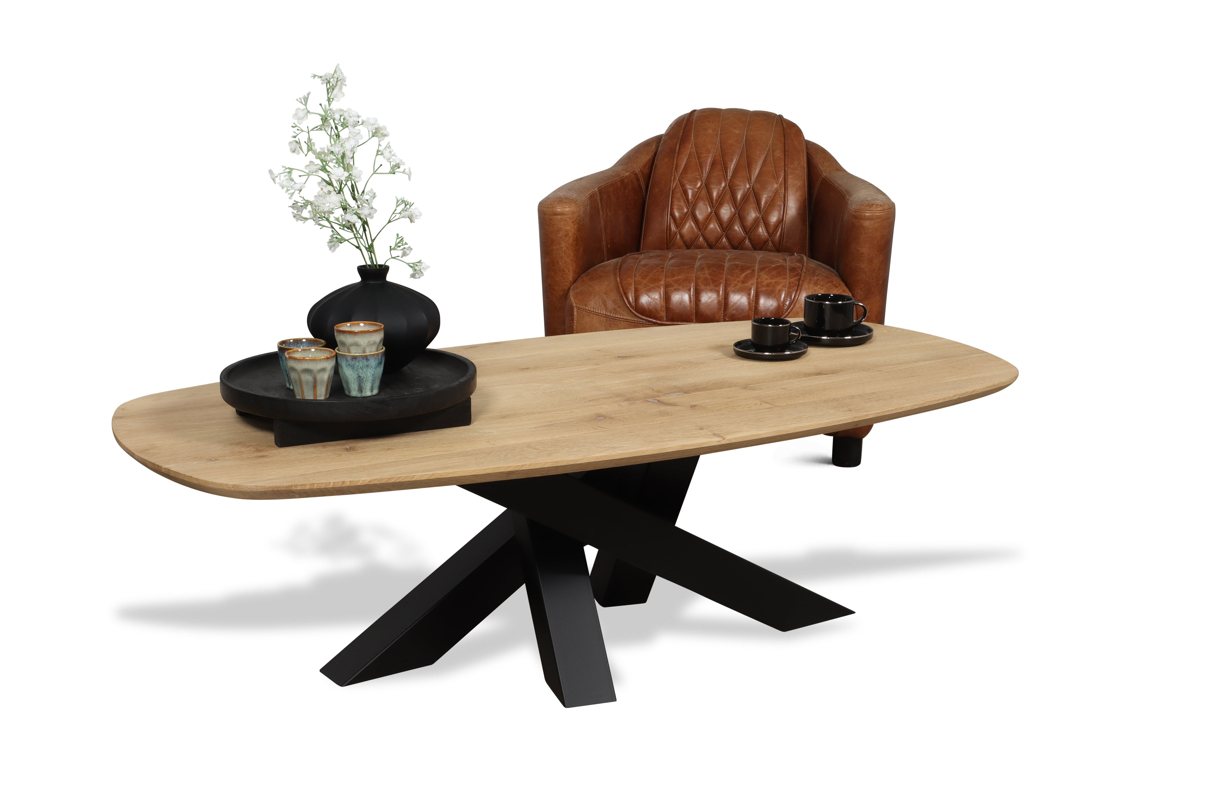 Eiken salontafel Pihla