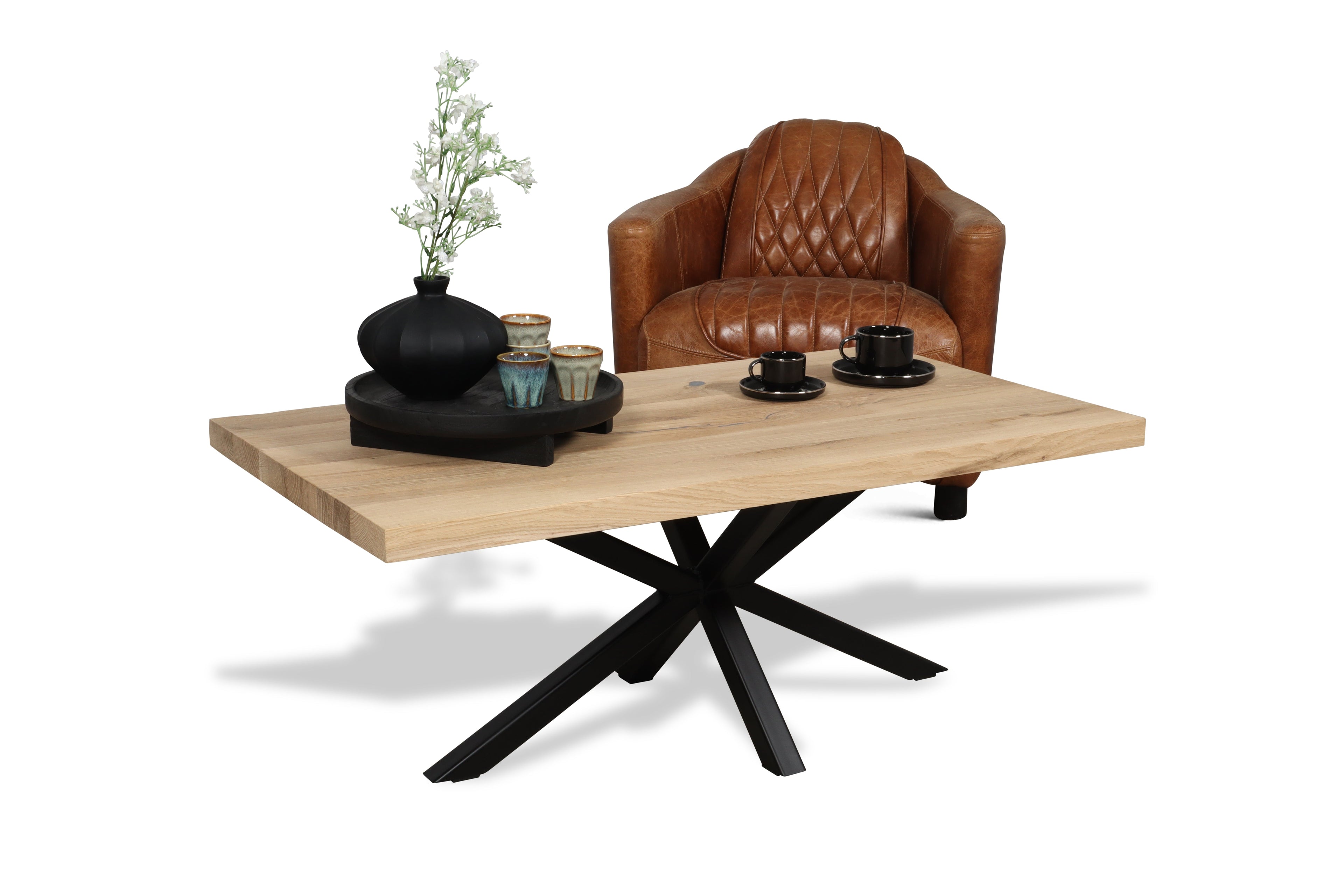 Eiken salontafel Stian