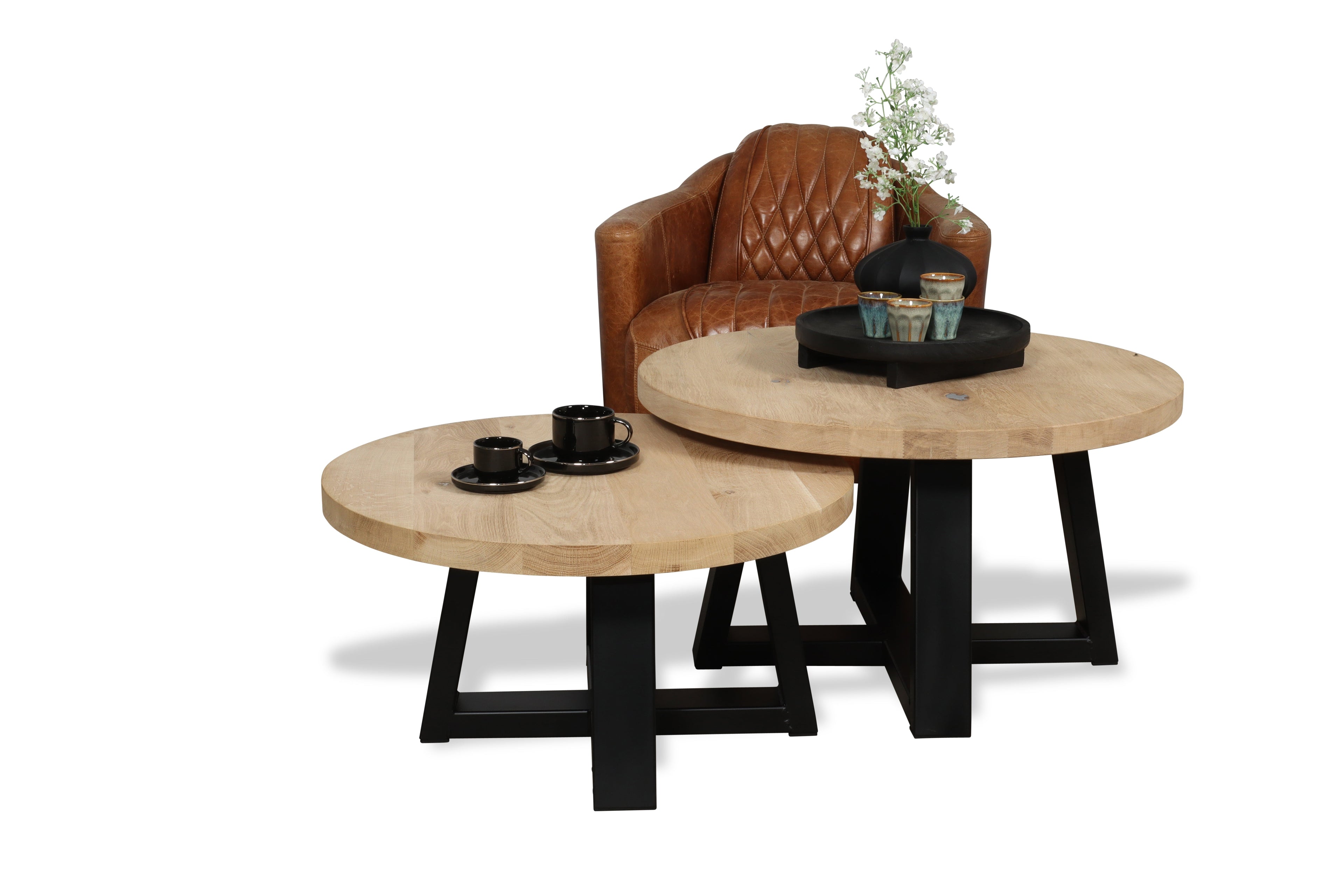 Eiken salontafel Thor