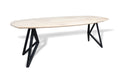 Zweeds ovale eiken eettafel Sivert