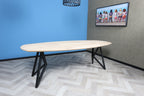 Zweeds ovale eiken eettafel Sivert