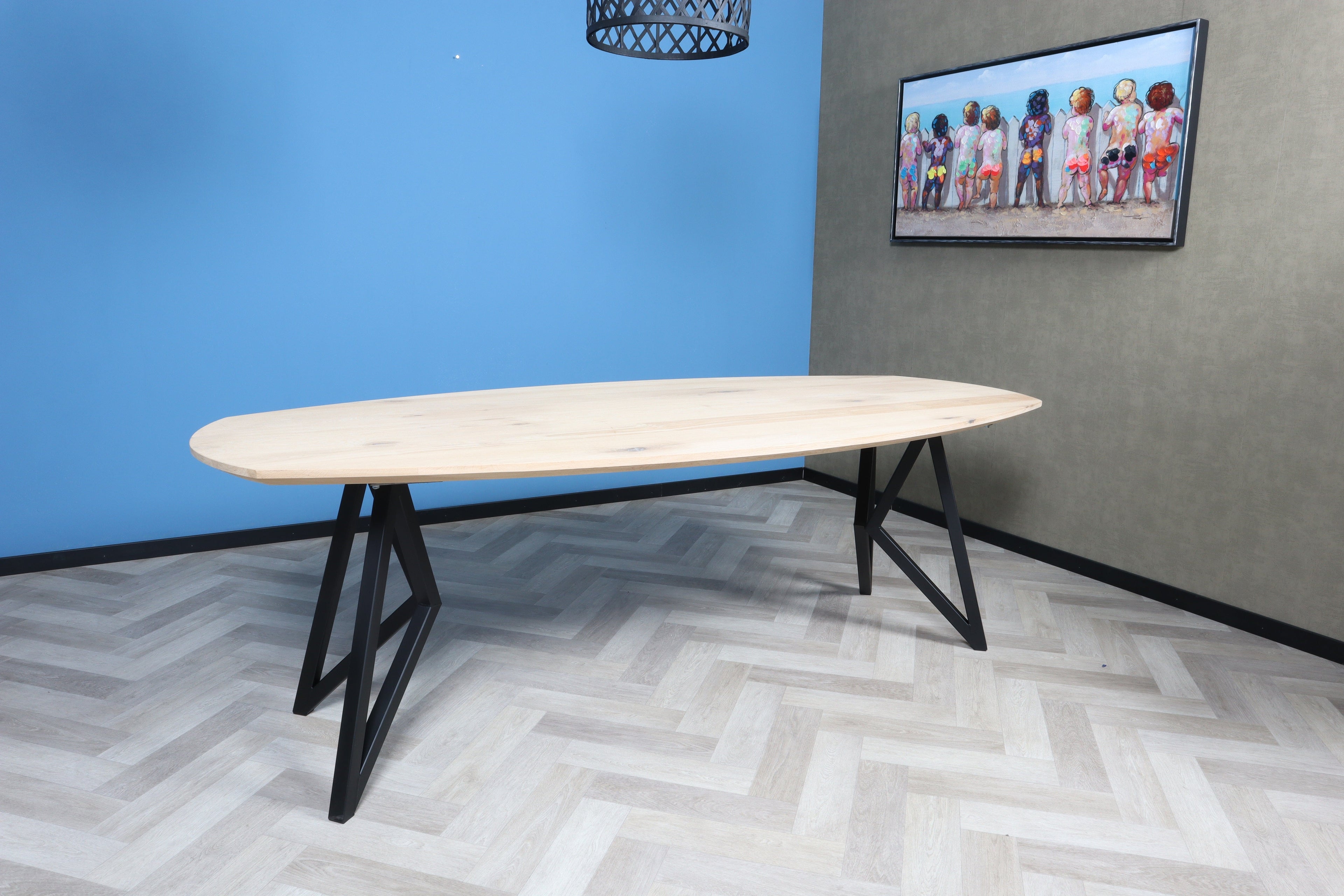 Zweeds ovale eiken eettafel Sivert