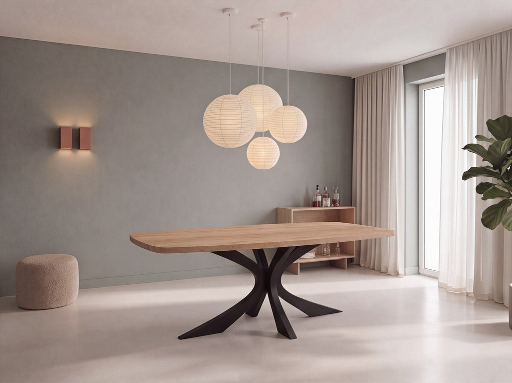 Deens ovale eiken eettafel Skuggi