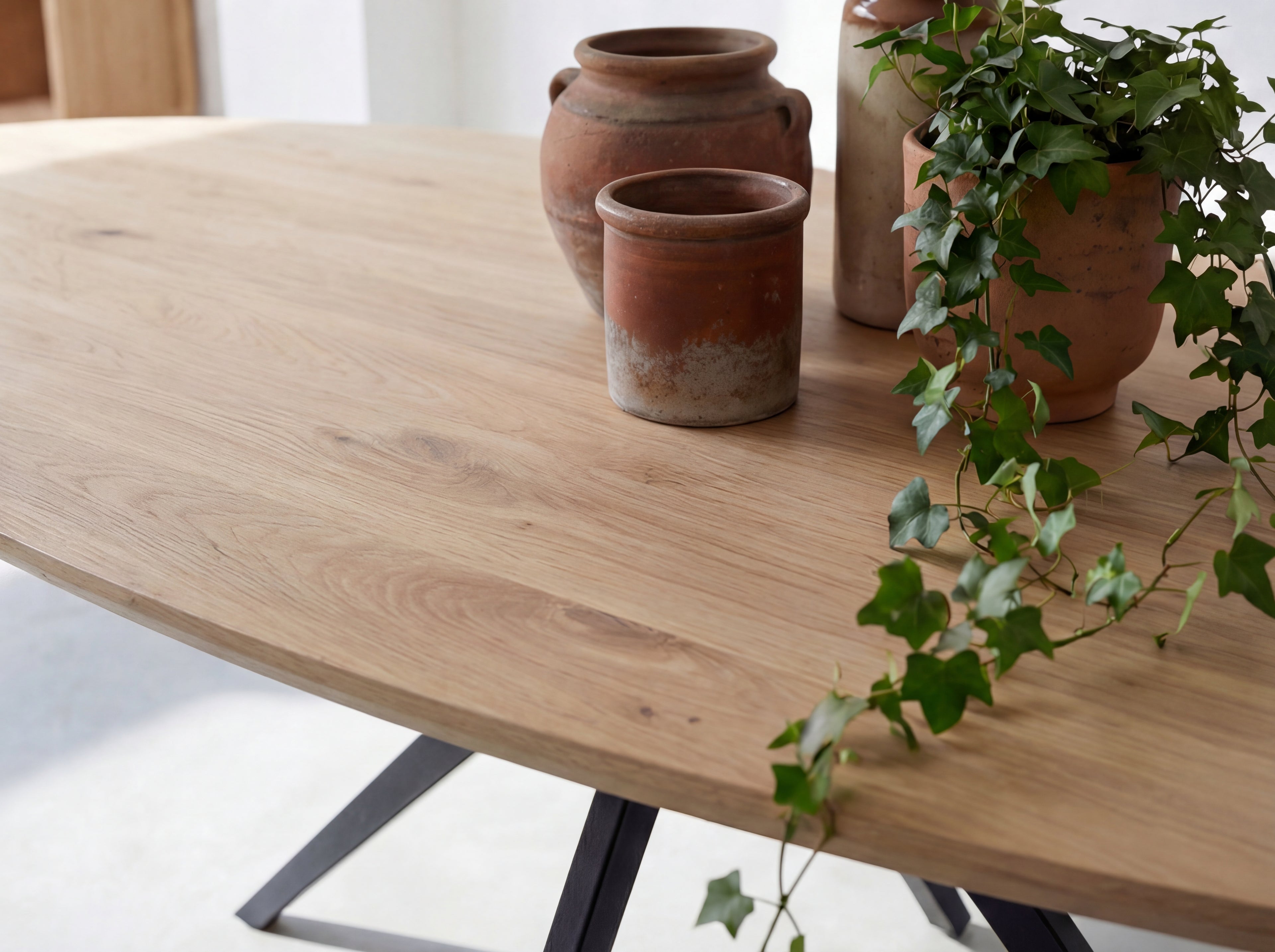 Ovale eiken eettafel Soren