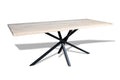 Eiken boomstam eettafel Stellan