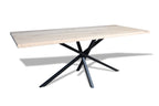 Eiken boomstam eettafel Stellan