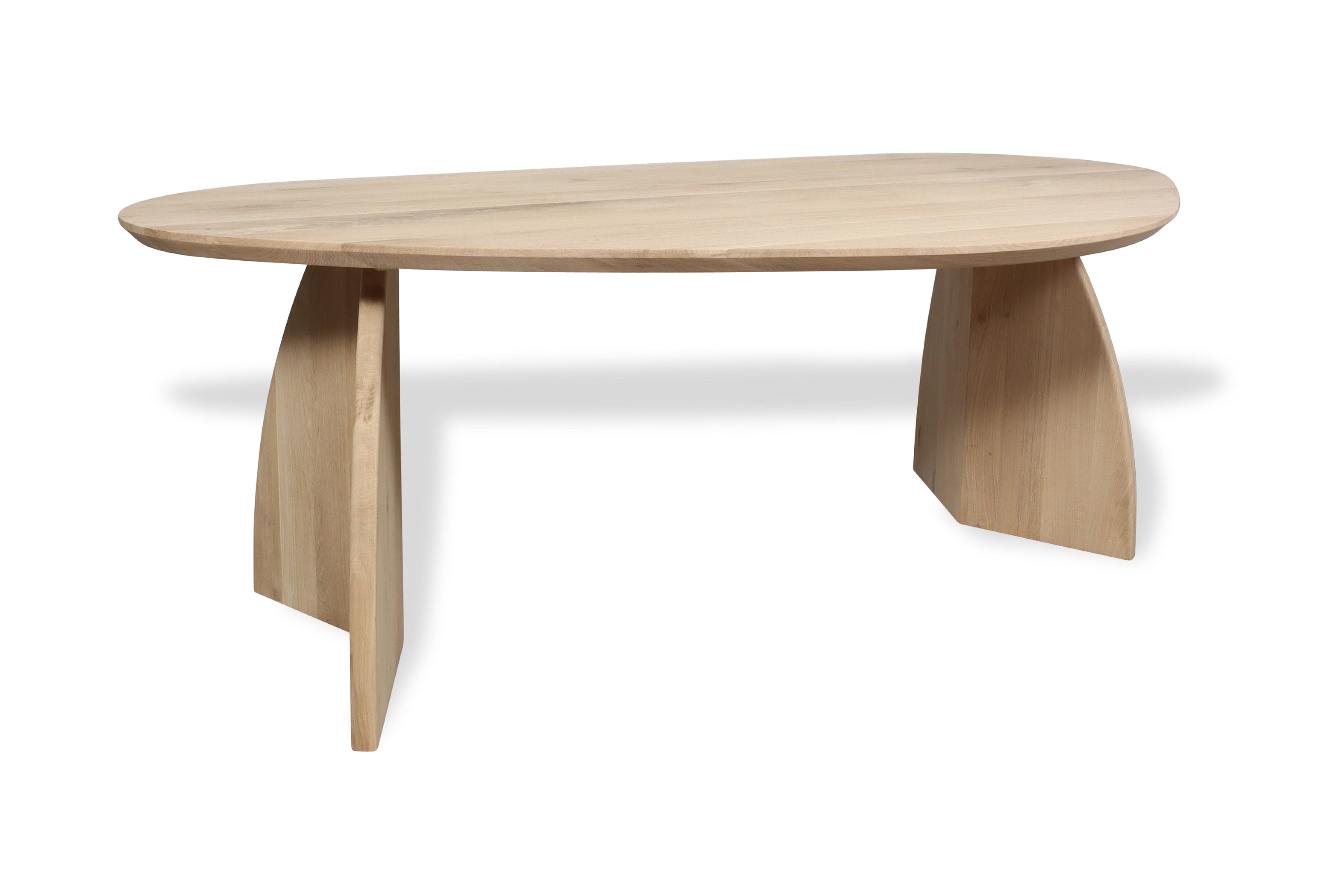 Organische eiken eettafel Sula
