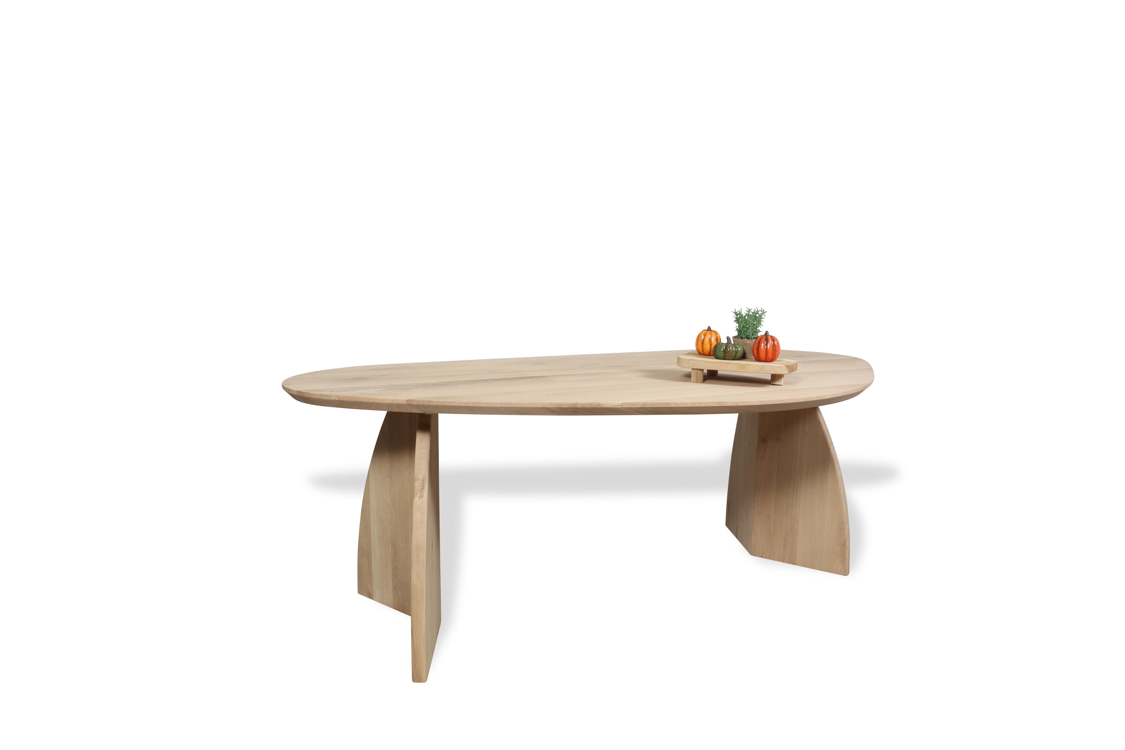 Organische eiken eettafel Sula