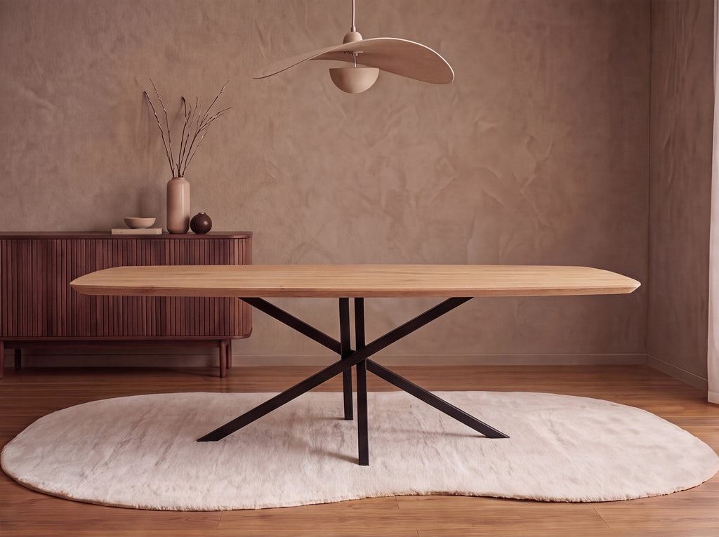 Deens ovale eiken eettafel Thurid