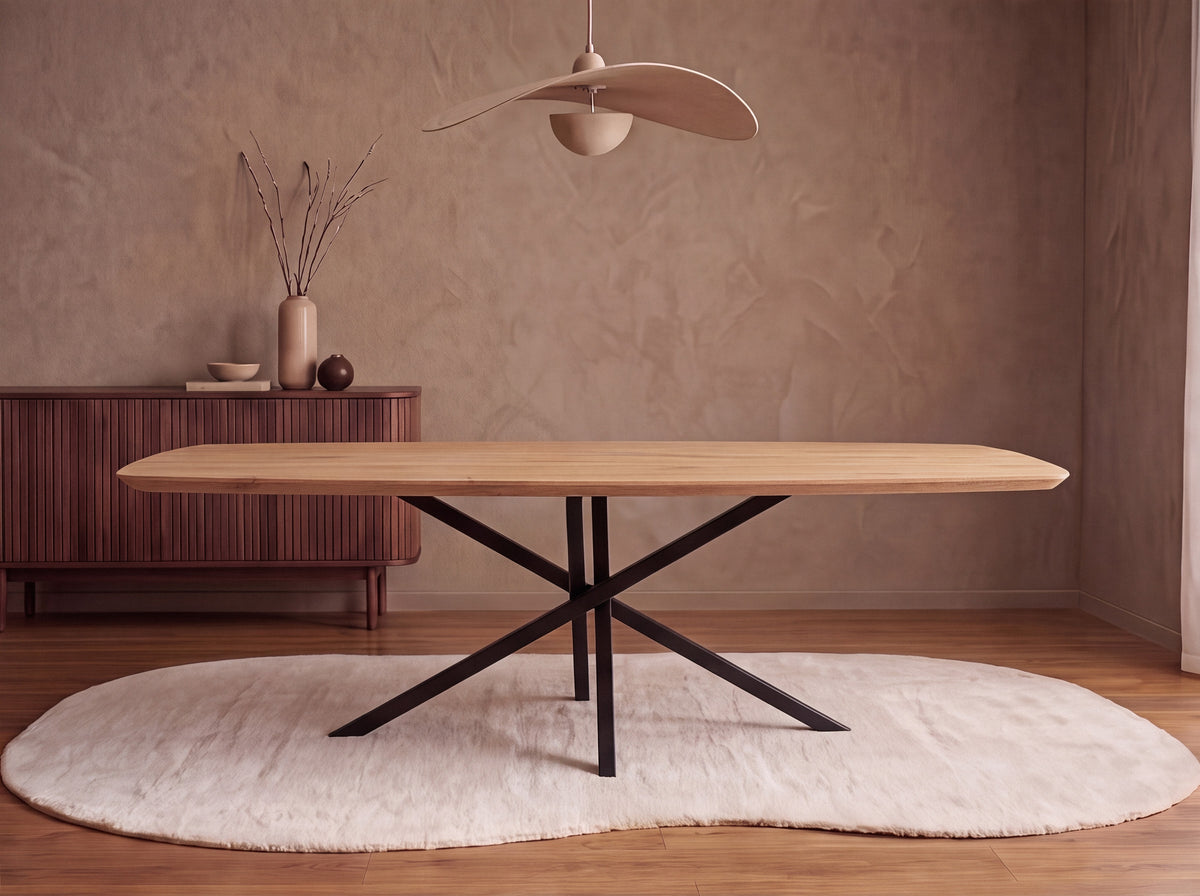 Deens ovale eiken eettafel Thurid