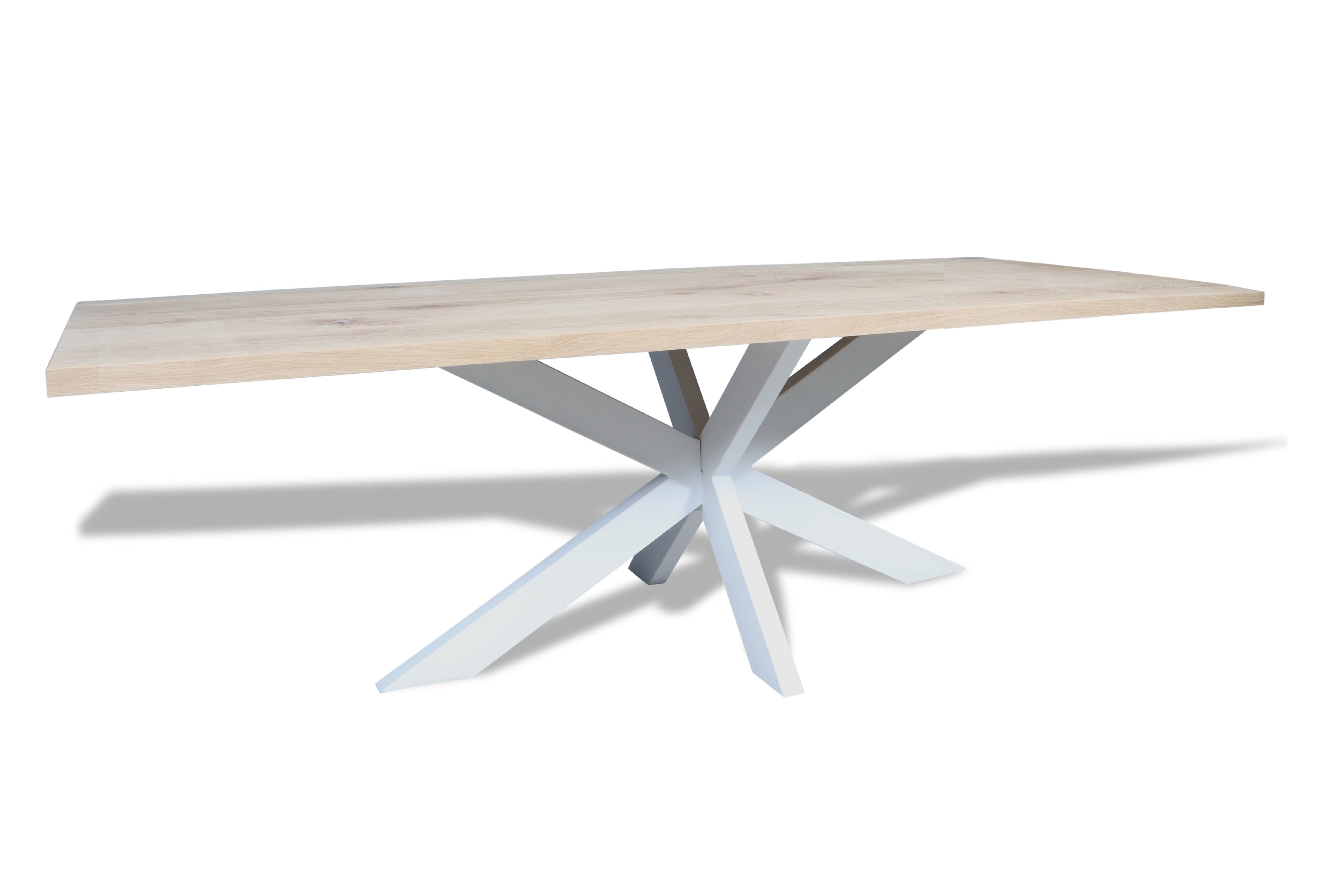 Rechthoekige eiken eettafel Tuva