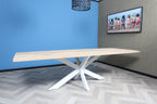 Rechthoekige eiken eettafel Tuva