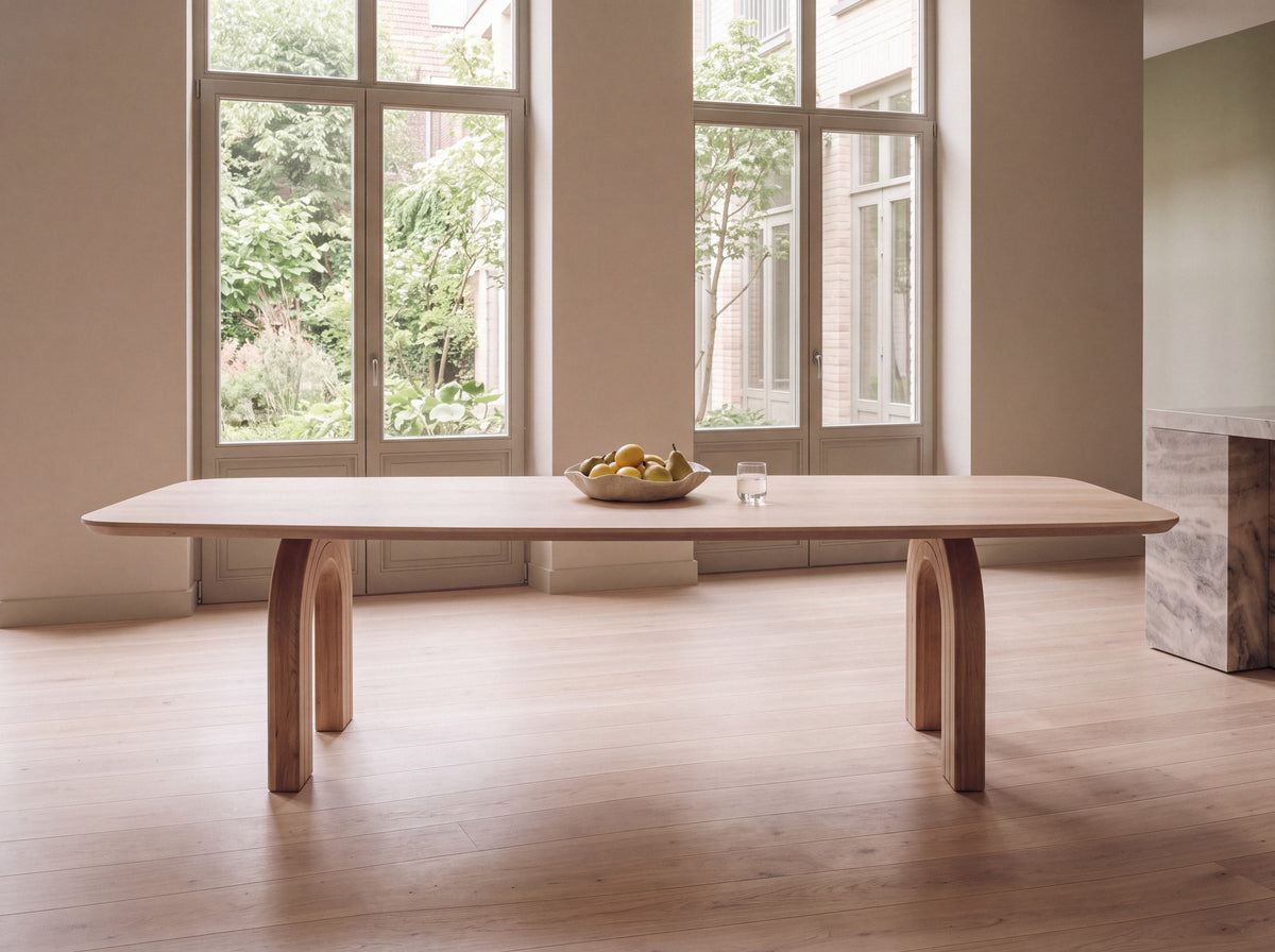 Deens ovale eiken vergadertafel Joona