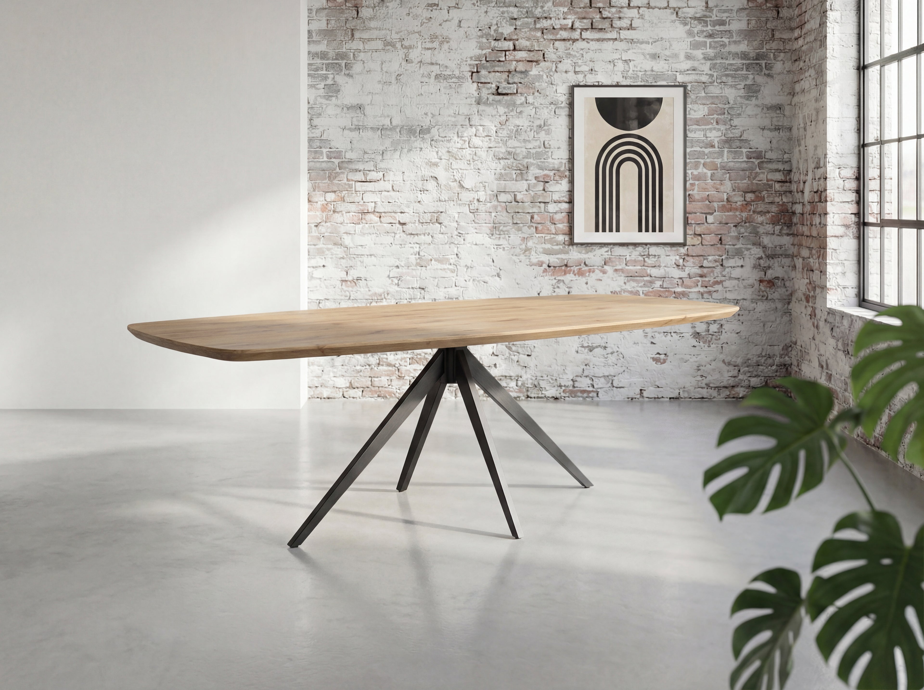 Deens ovale eiken eettafel Kjartan