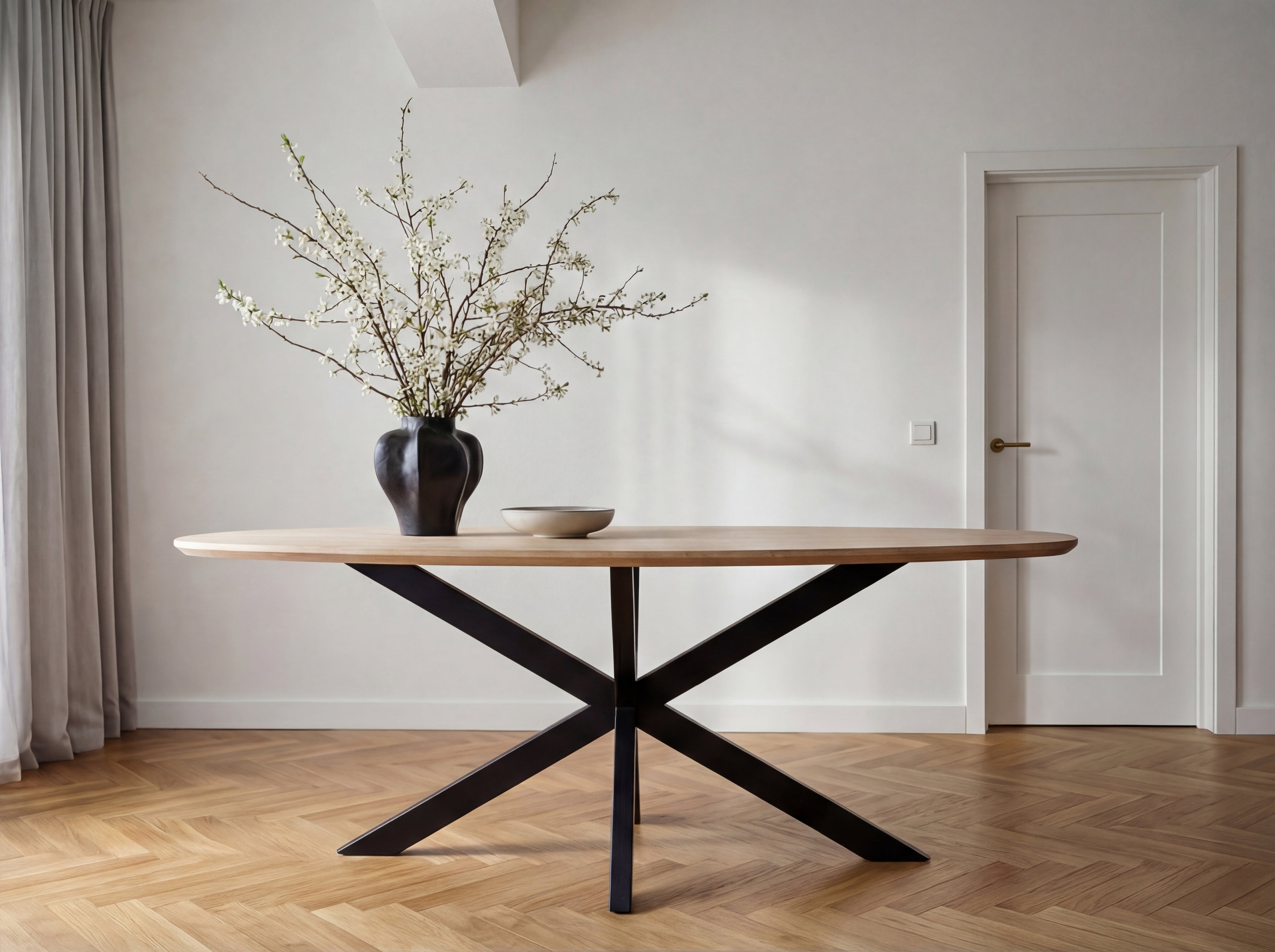 Zweeds ovale eiken eettafel Harald