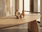 Zweeds ovale eiken eettafel Tristiana
