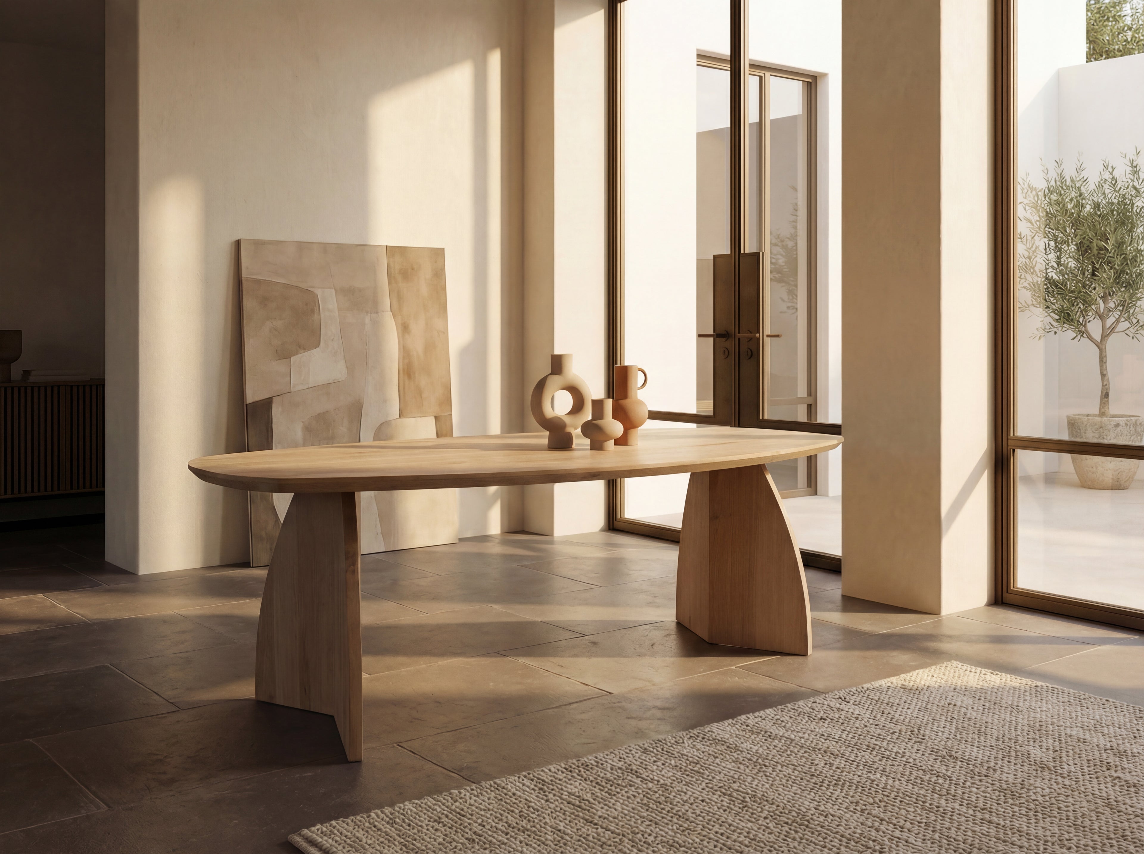 Zweeds ovale eiken eettafel Tristiana