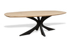Zweeds ovale eiken eettafel Birgit