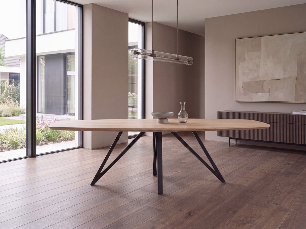 Zweeds ovale eiken eettafel Bjarni
