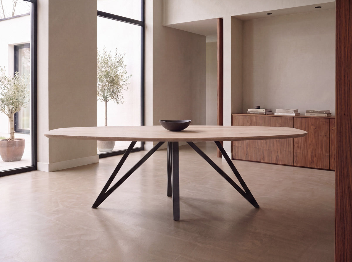 Zweeds ovale eiken eettafel Bjarni