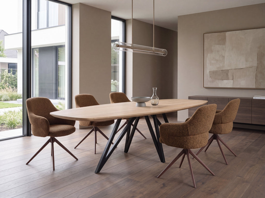 Zweeds ovale eiken eettafel Bjarni