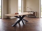Zweeds ovale eiken eettafel Charlotta
