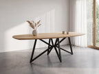 Zweeds ovale eiken eettafel Arnora