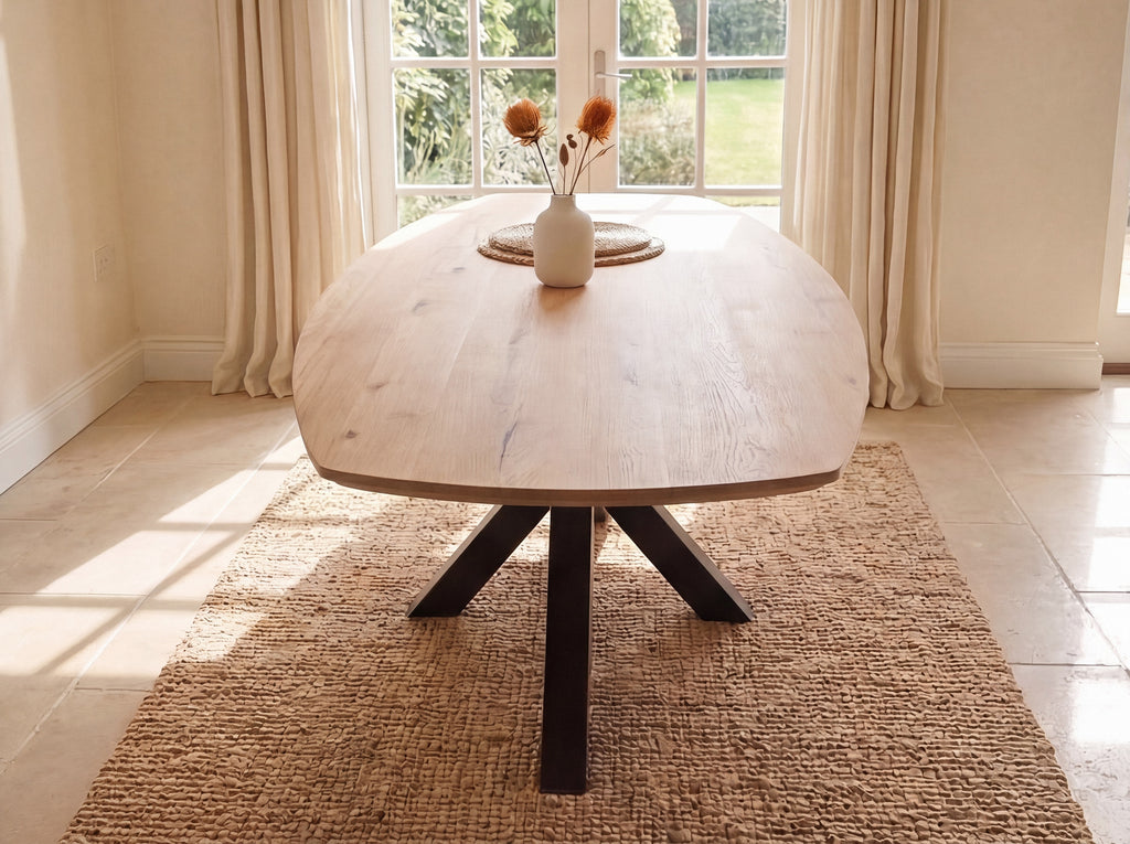 Zweeds ovale eiken eettafel Esben