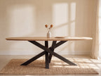 Zweeds ovale eiken eettafel Esben