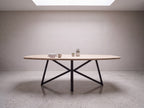 Zweeds ovale eiken eettafel Arnora