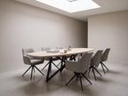 Zweeds ovale eiken eettafel Arnora