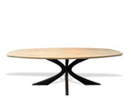 Zweeds ovale eiken eettafel Birgit