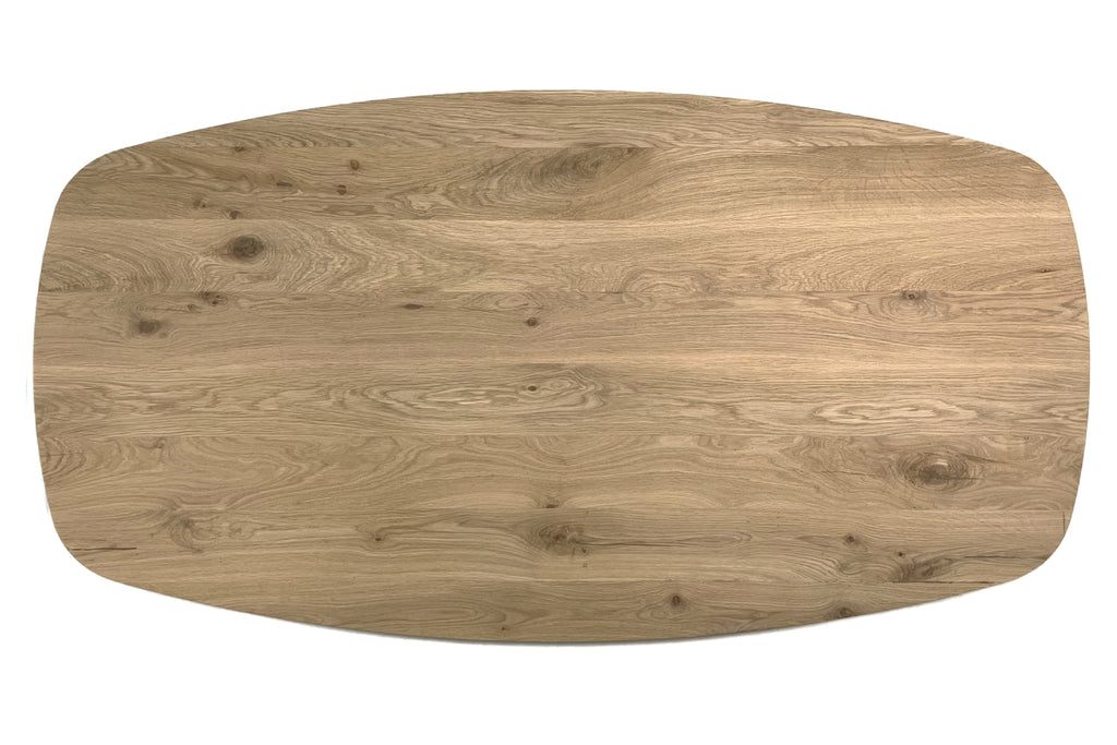Eiken Deens ovaal tafelblad 40mm