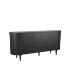 Eiken dressoir Oliva zwart 180cm