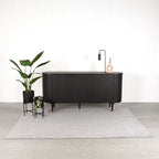 Eiken dressoir Oliva zwart 180cm