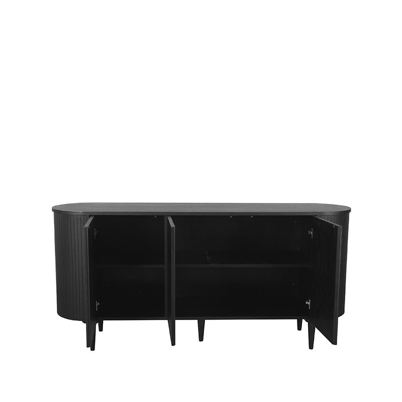 Eiken dressoir Oliva zwart 180cm