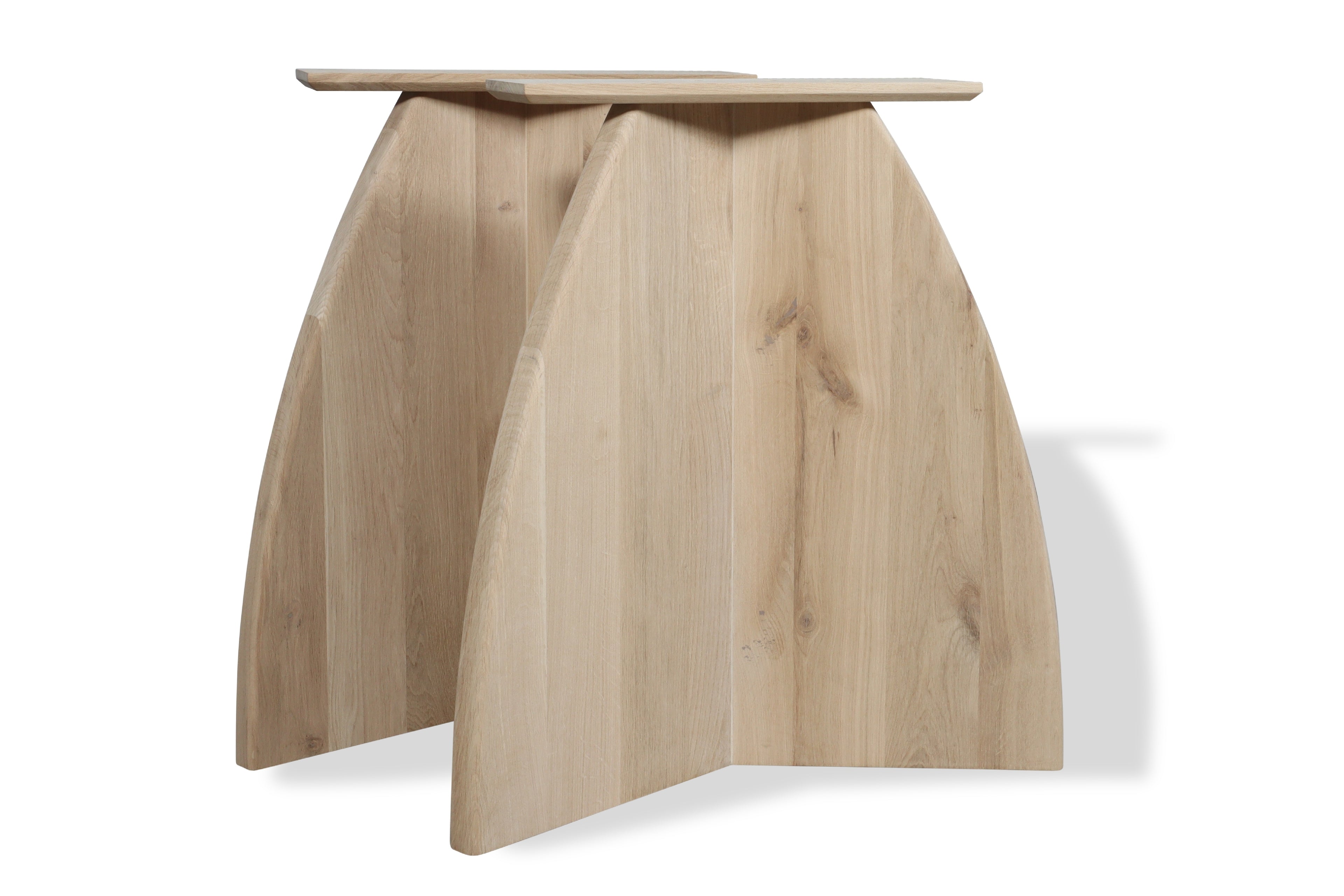 Eiken v-poot set van 2