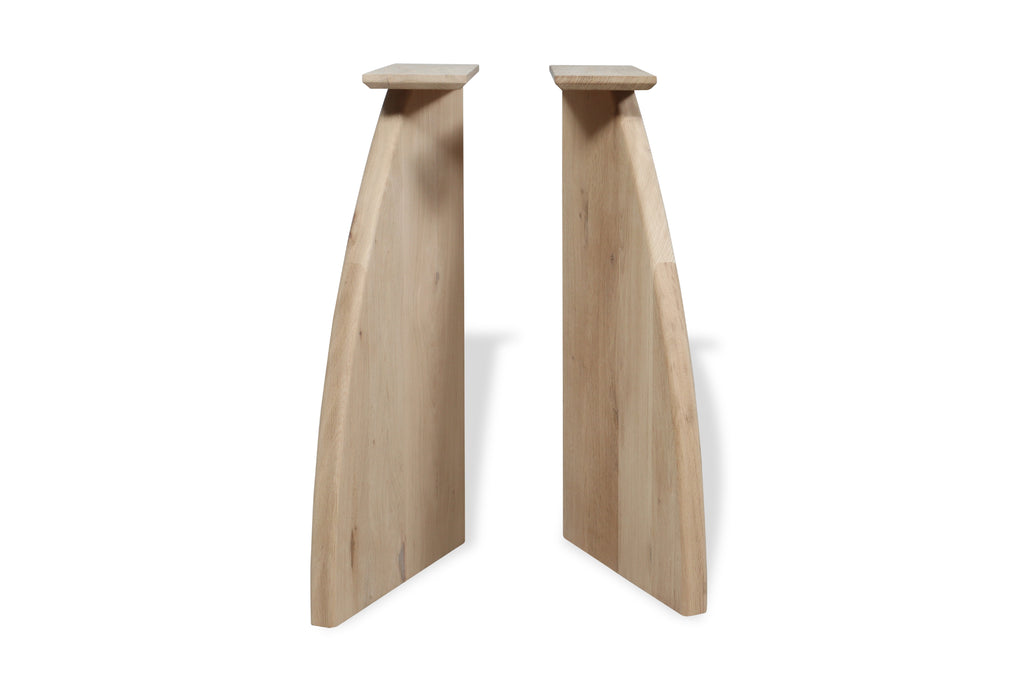 Eiken v-poot set van 2