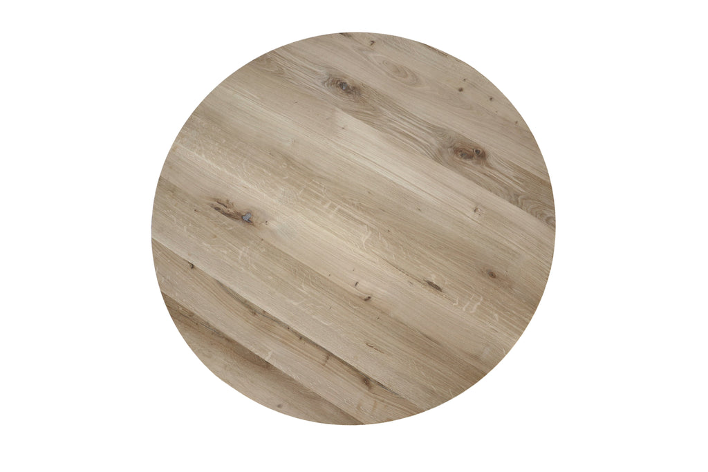 Eiken ronde eettafel Olan