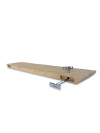 Eiken wandplank verjongde rand 40mm