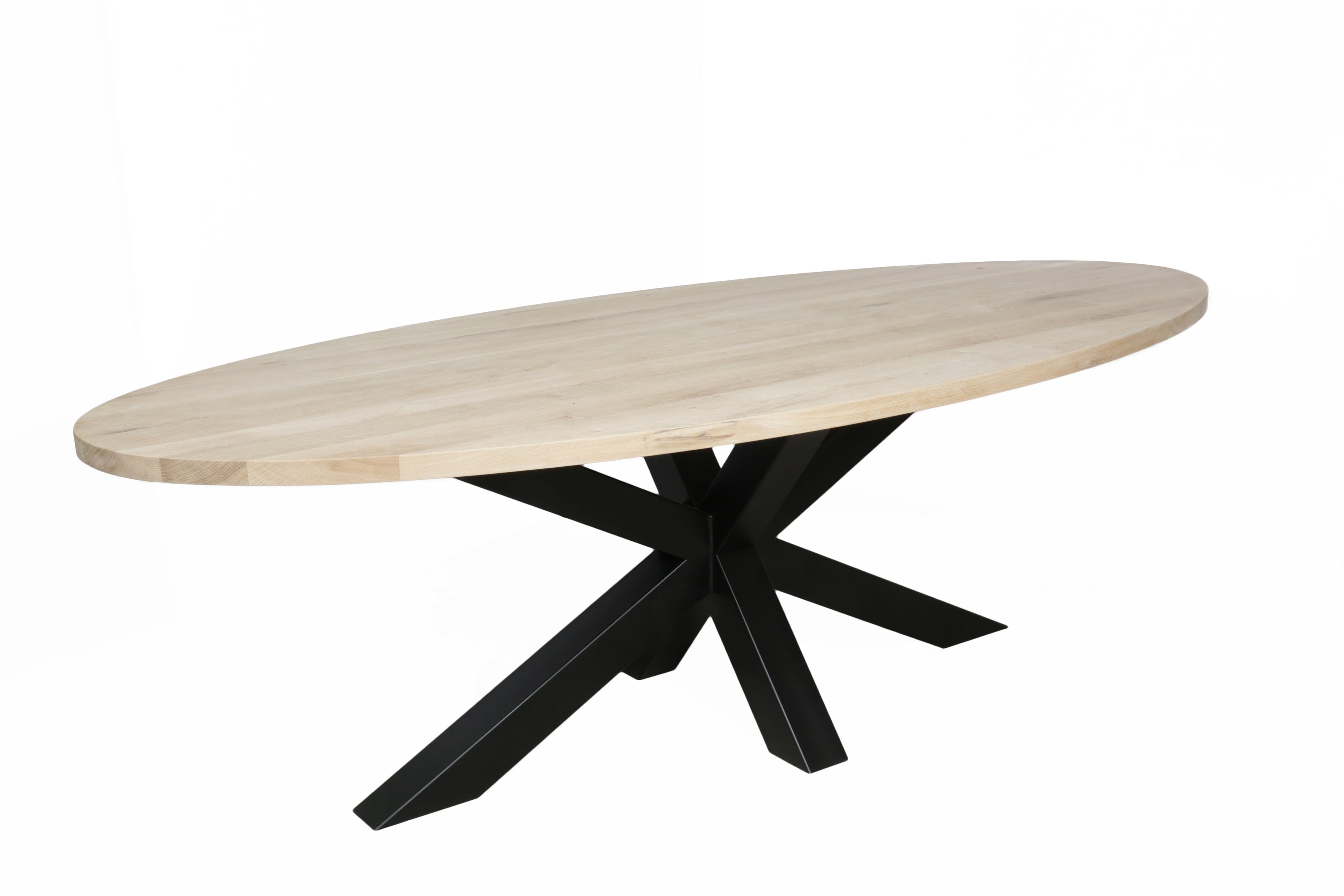 Eiken ovaal tafelblad 40mm