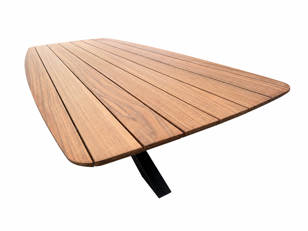 Buitentafel Deens ovaal guyana teak massief