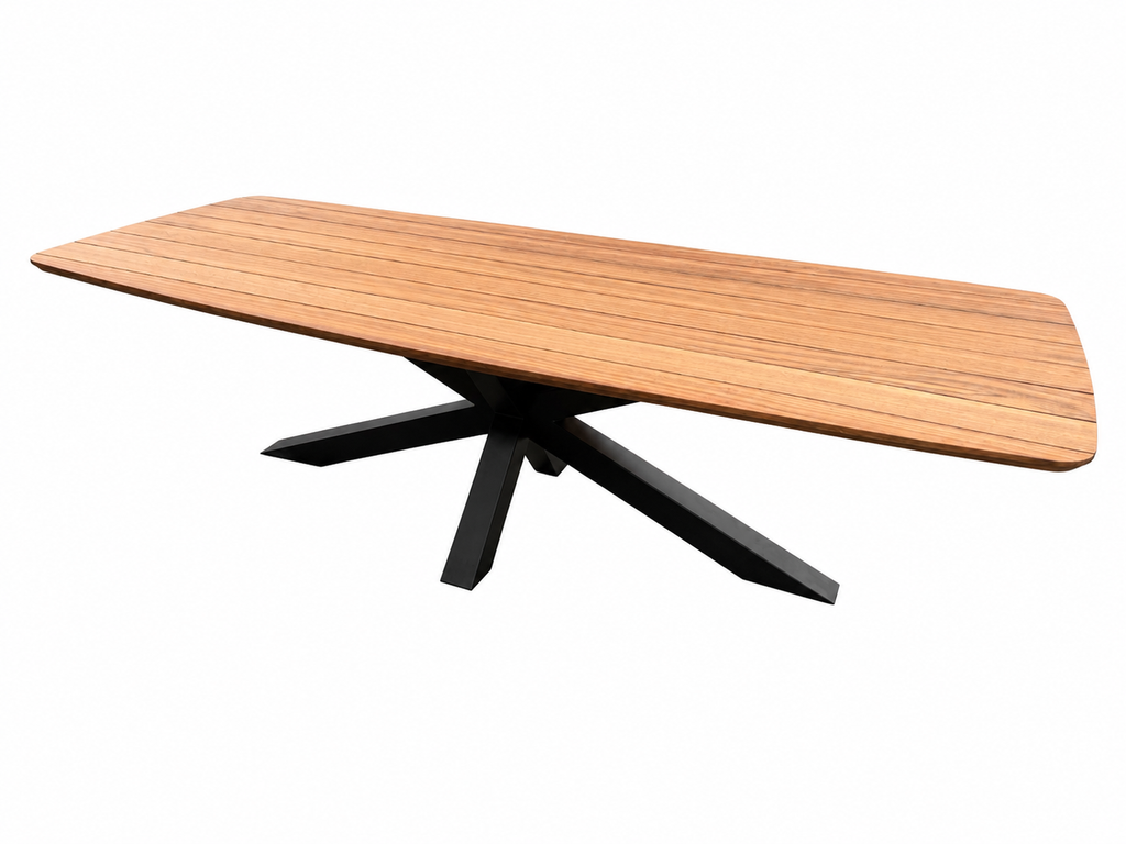 Buitentafel Deens ovaal guyana teak massief