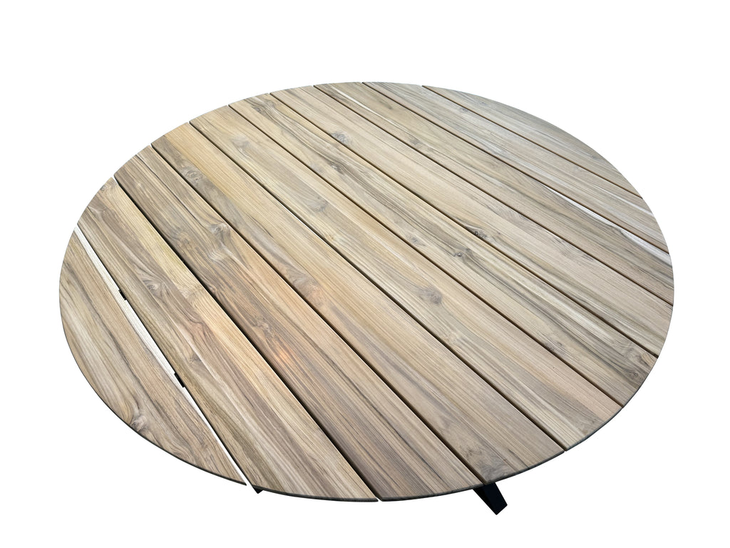 Teak ronde tuintafel Flora